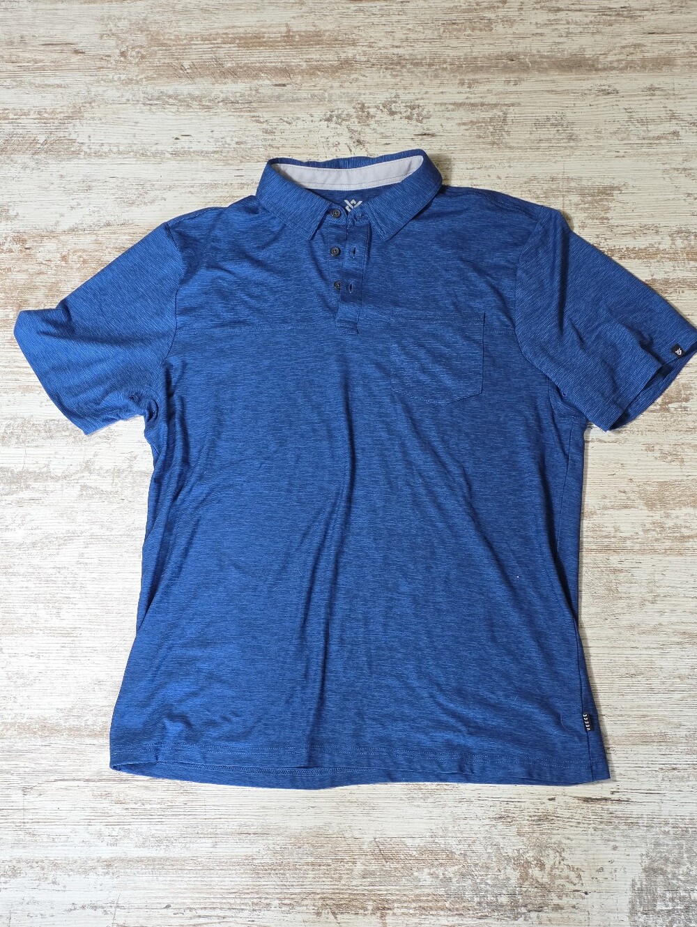 Mens Veece Polo Shirt Size Large Blue